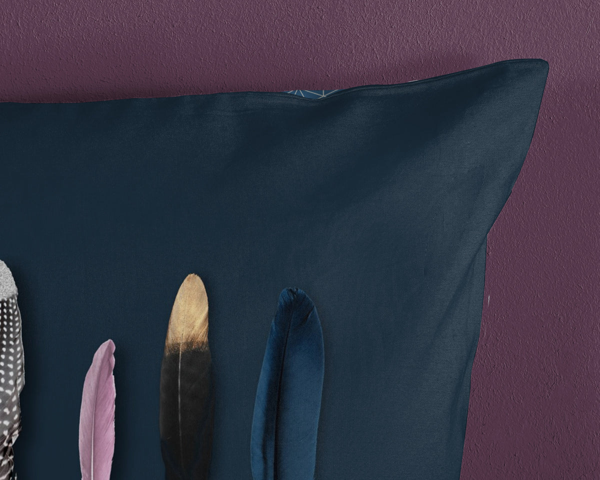 Good Morning - Dekbedovertrek - Feathers - Blue