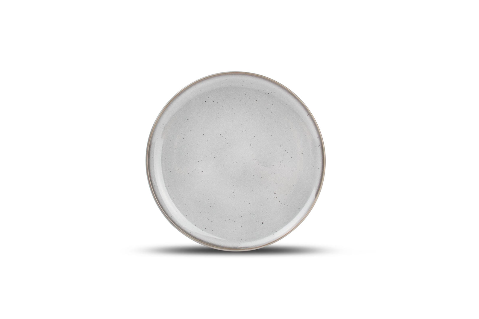 ONA - Assiette plate 19,5cm gris Freckles - 1 SET - 4 pièces