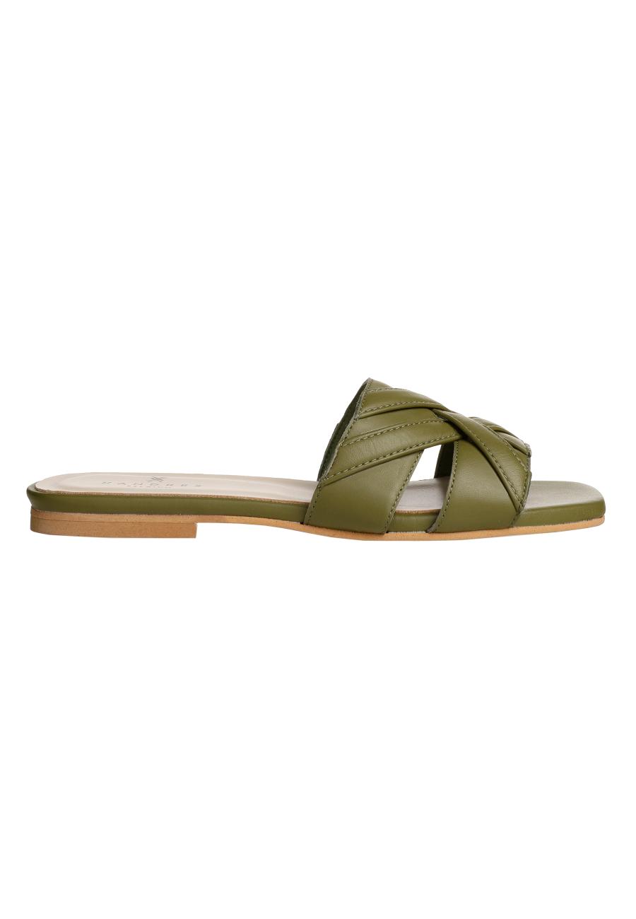 Schoenen - Slipper-Davina - Green Moss