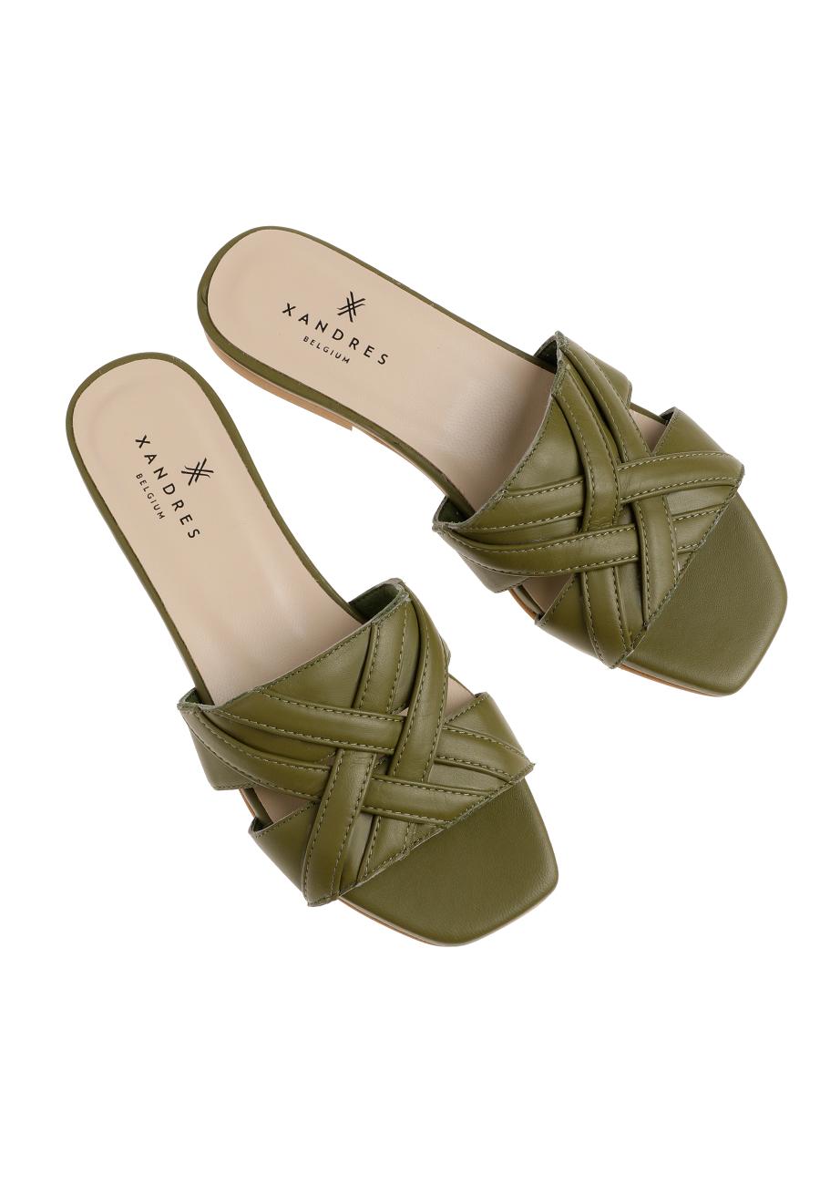 Schoenen - Slipper-Davina - Green Moss