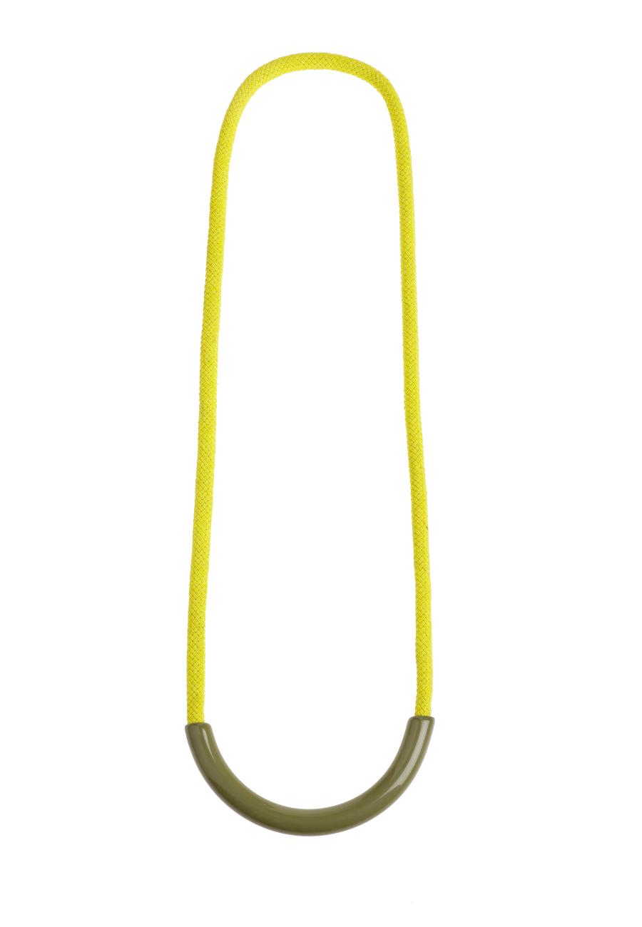 Sieraad - Necklace Adri Long - Green Moss