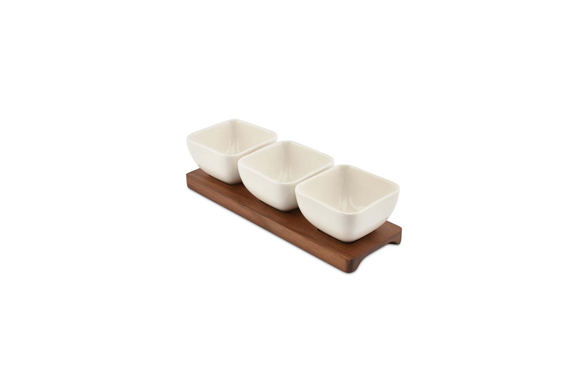 ONA - Set apéro 25x8xH6,5cm 4 pièces blanc Cucina