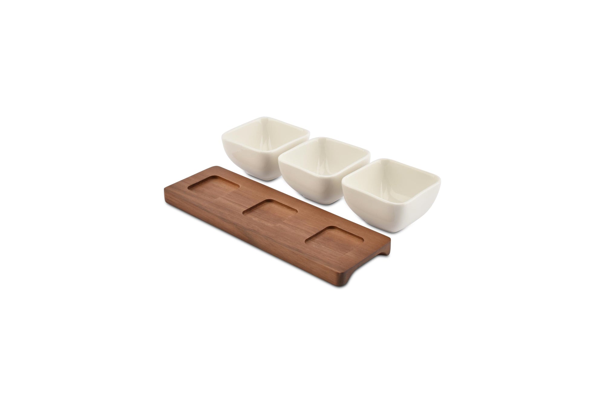 ONA - Set apéro 25x8xH6,5cm 4 pièces blanc Cucina