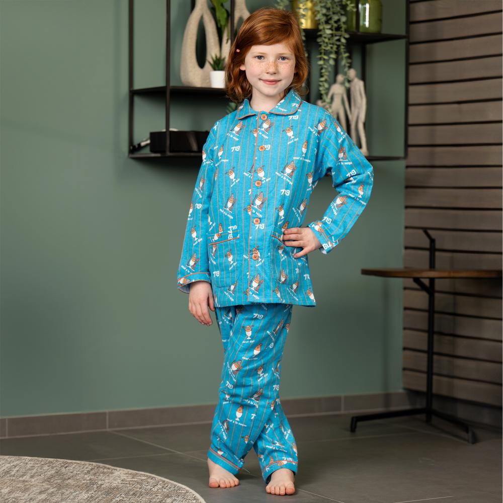Pyjama flannelle - Femme - Bleu