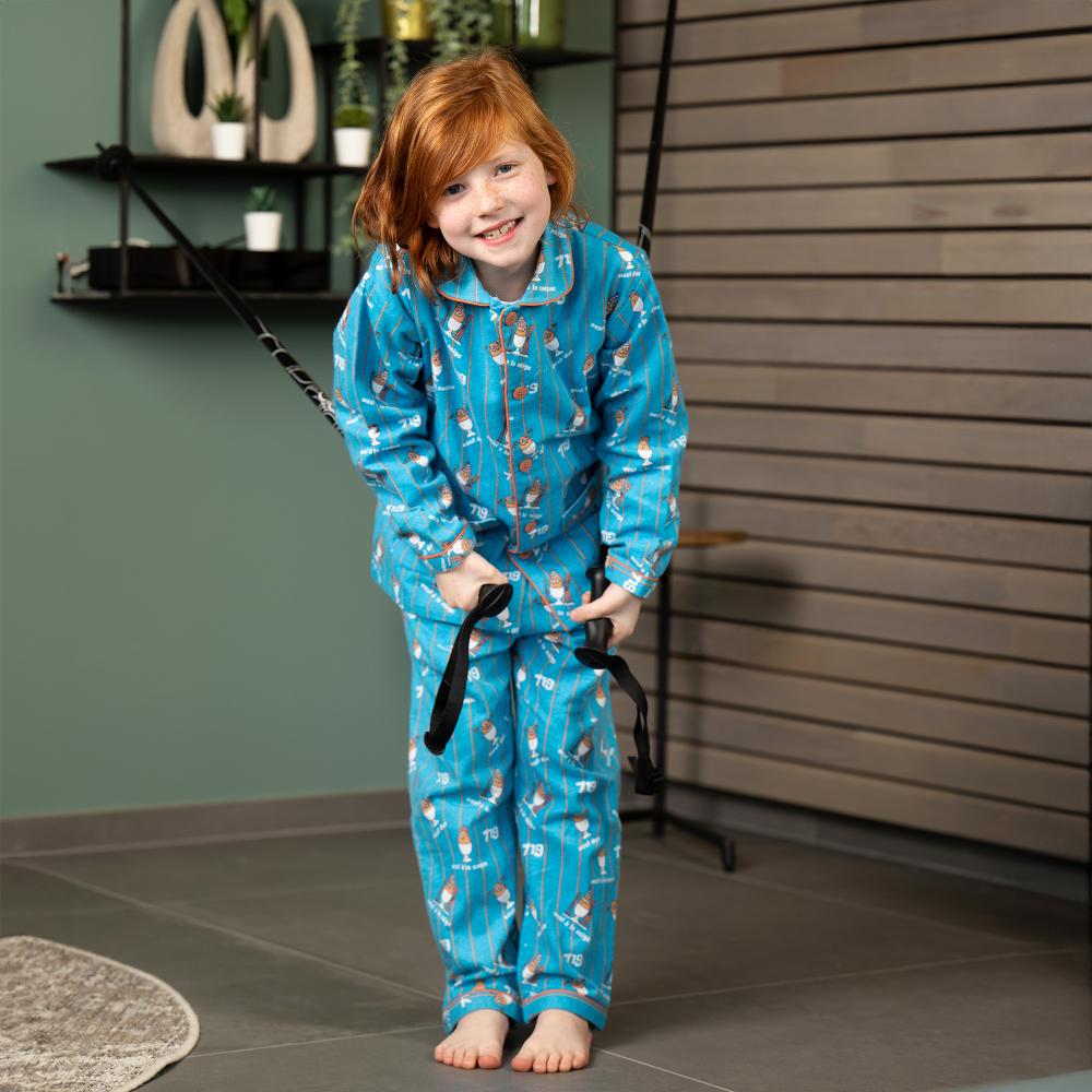 Pyjama flannelle - Femme - Bleu