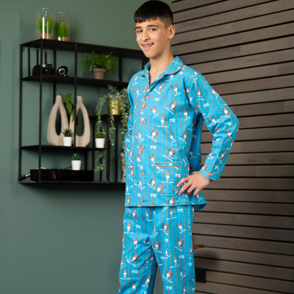 Pyjama Flannelle  - Boy/Girl - Bleu