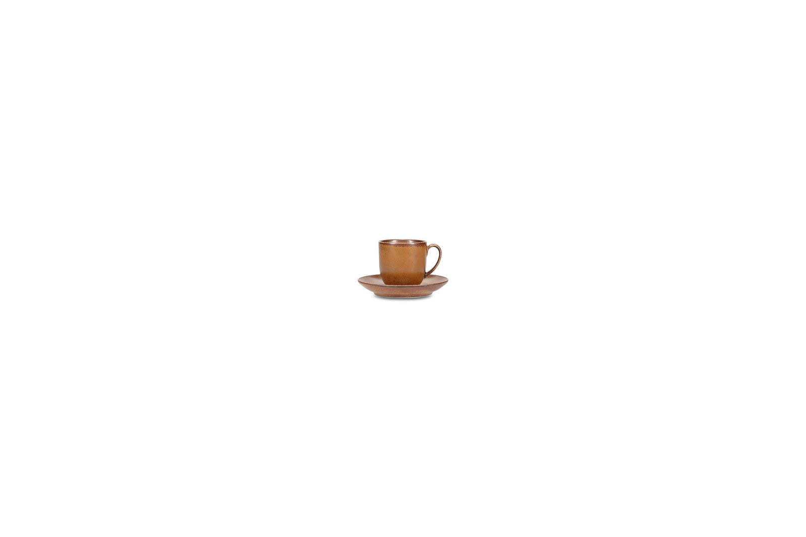 S&P - Ovio Soucoupe à moka 11cm marron foncé Ovio - 1 SET - 6 pièces