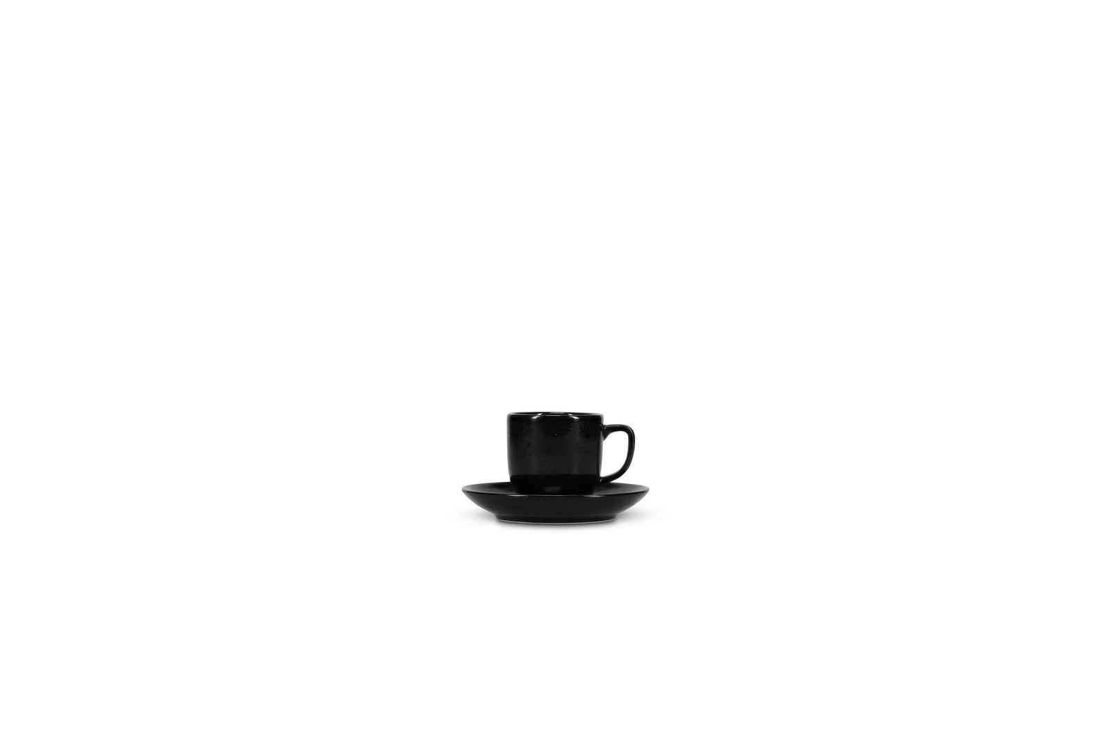 S&P - Ovio Black Mokkaschotel 11cm zwart Ovio - 1 SET - 6 stuks