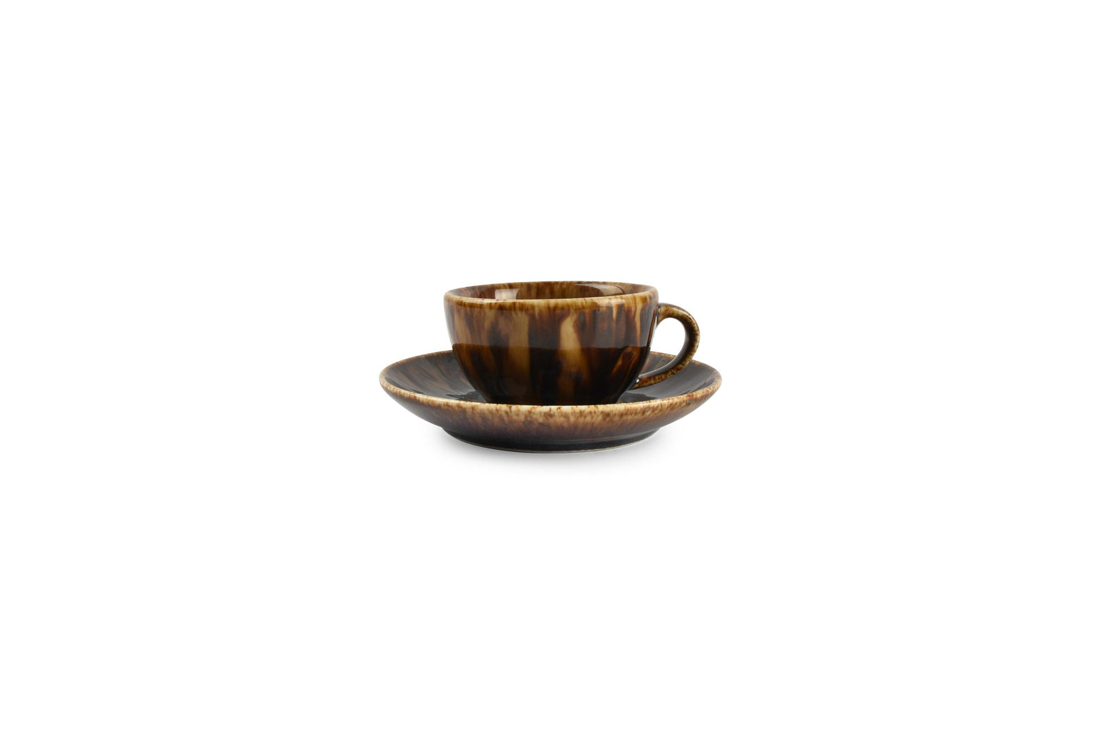 S&P - Resto Brown-Blue Mokkakop 7cl bruin/blauw Resto - 1 SET - 6 stuks