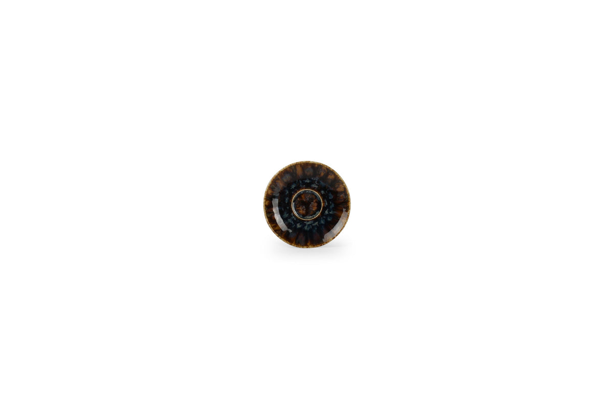 S&P - Resto Brown-Blue Mokkaschotel 11,5cm bruin/blauw Resto - 1 SET - 6 stuks