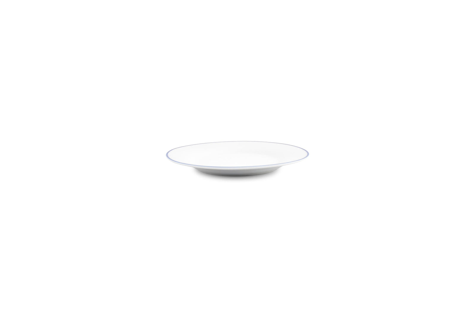 S&P - Basic White Plat bord 15cm blue rim Basic White - 1 SET - 6 stuks
