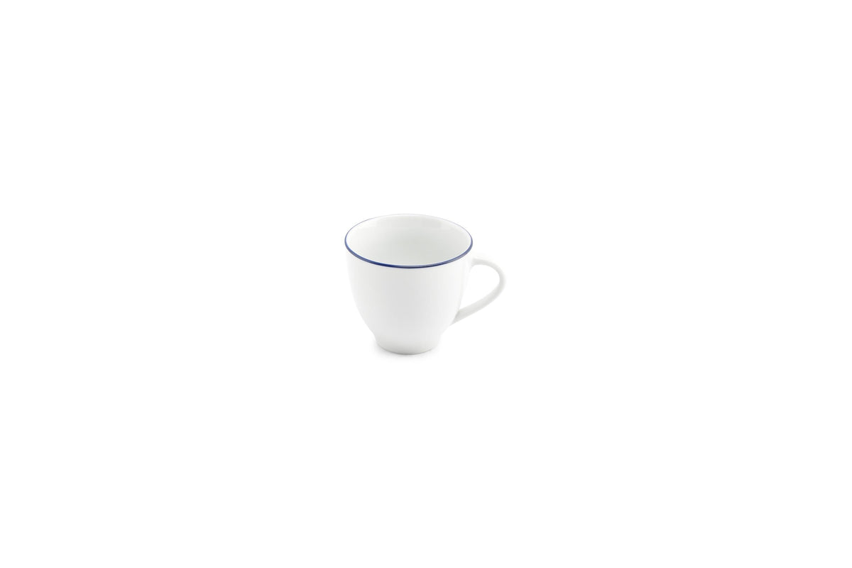 S&P - Basic White Tasse 20cl blue rim Basic White - 1 SET - 6 pièces