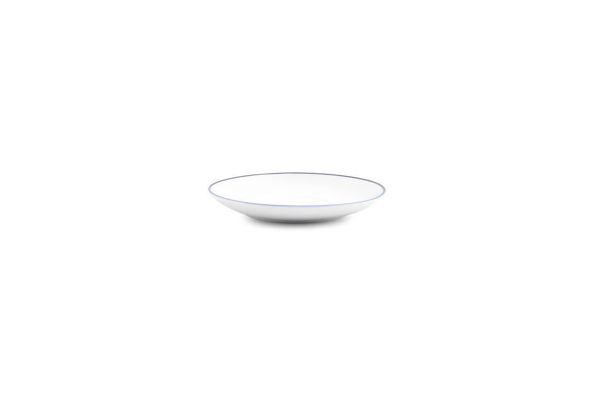 S&P - Basic White Schotel 14,5cm blue rim Basic White - 1 SET - 6 stuks