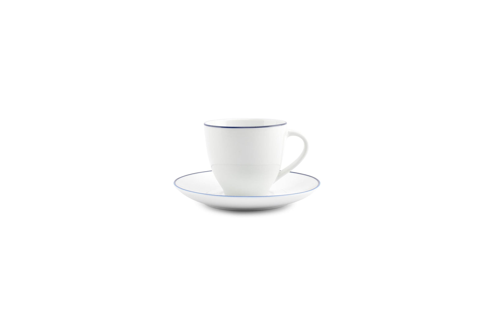 S&P - Basic White Schotel 14,5cm blue rim Basic White - 1 SET - 6 stuks