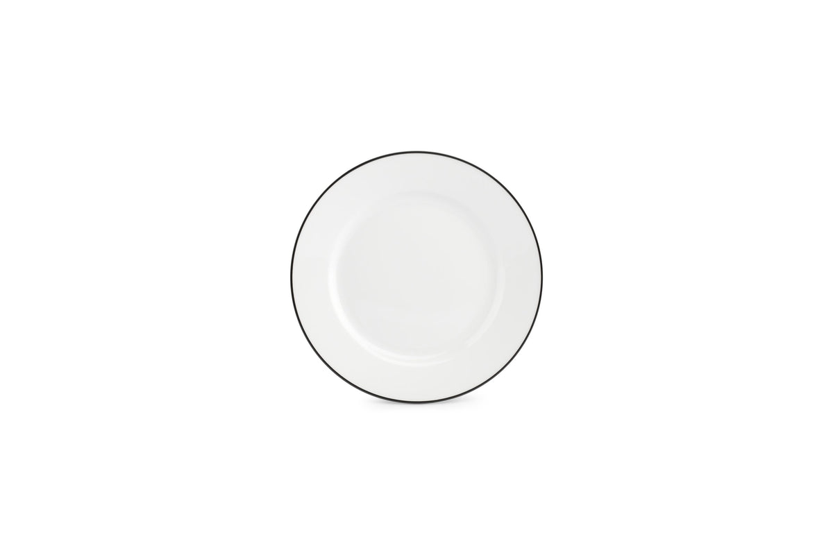 S&P - Bistro Black Rim Plat bord 19,5cm black rim Bistro - 1 SET - 6 stuks
