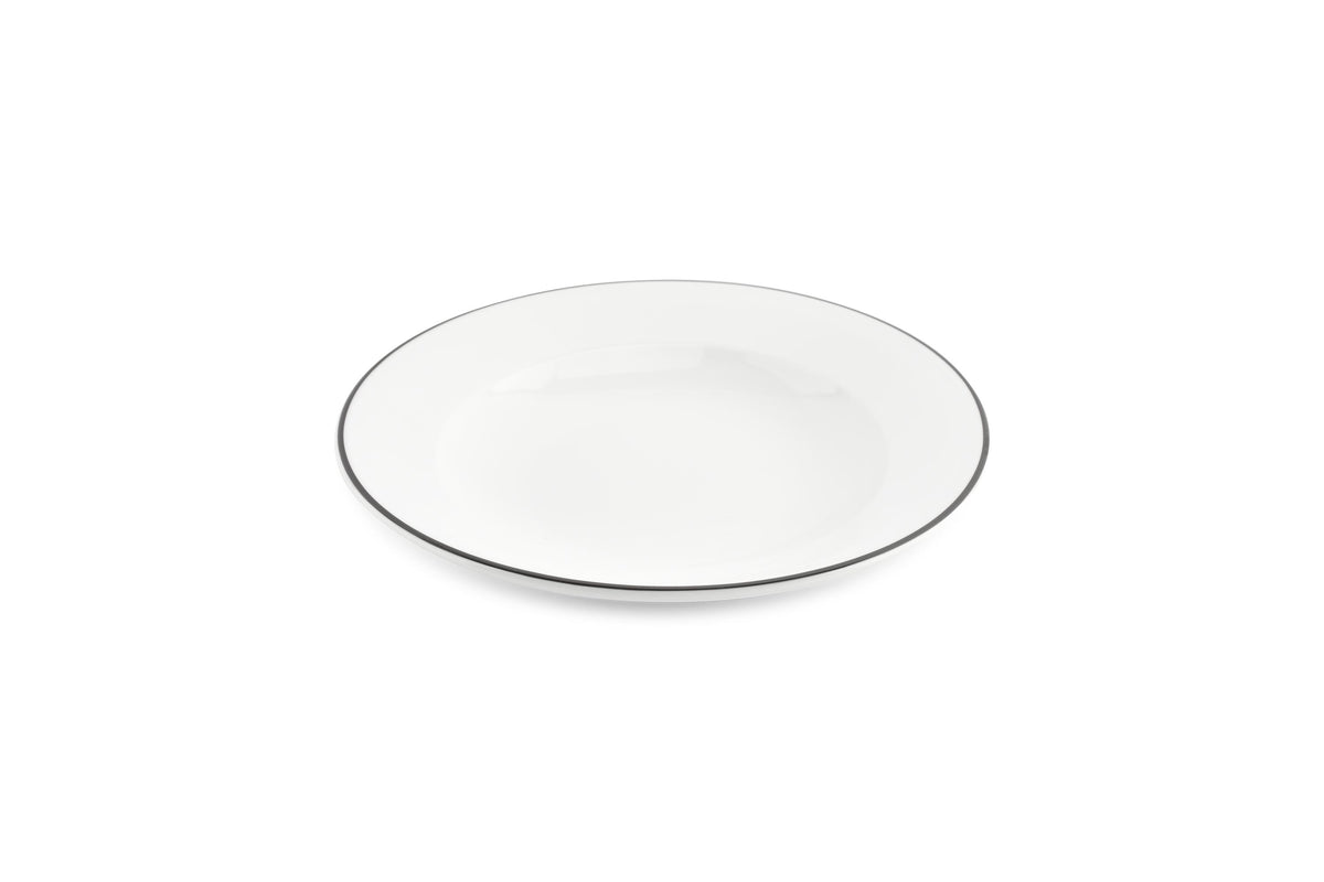 S&P - Bistro Black Rim Diep bord 23,5xH4cm black rim Bistro - 1 SET - 6 stuks