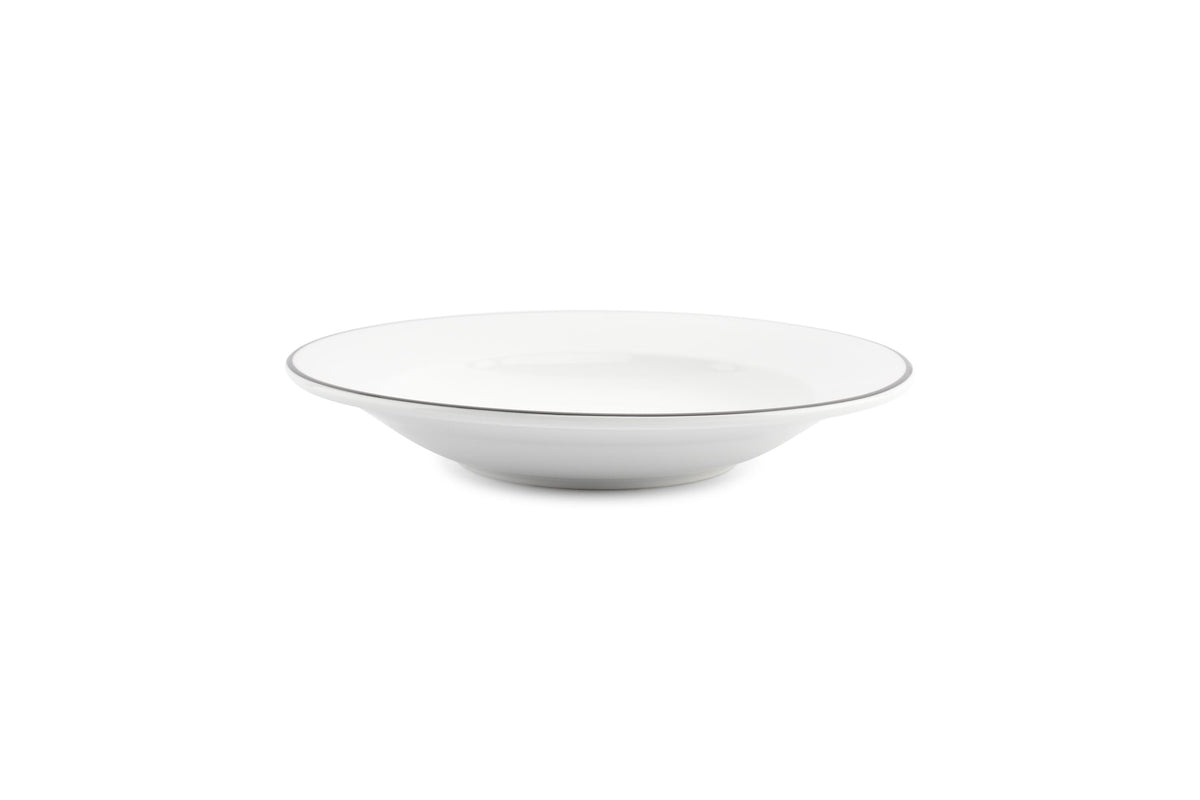 S&P - Bistro Black Rim Diep bord 23,5xH4cm black rim Bistro - 1 SET - 6 stuks