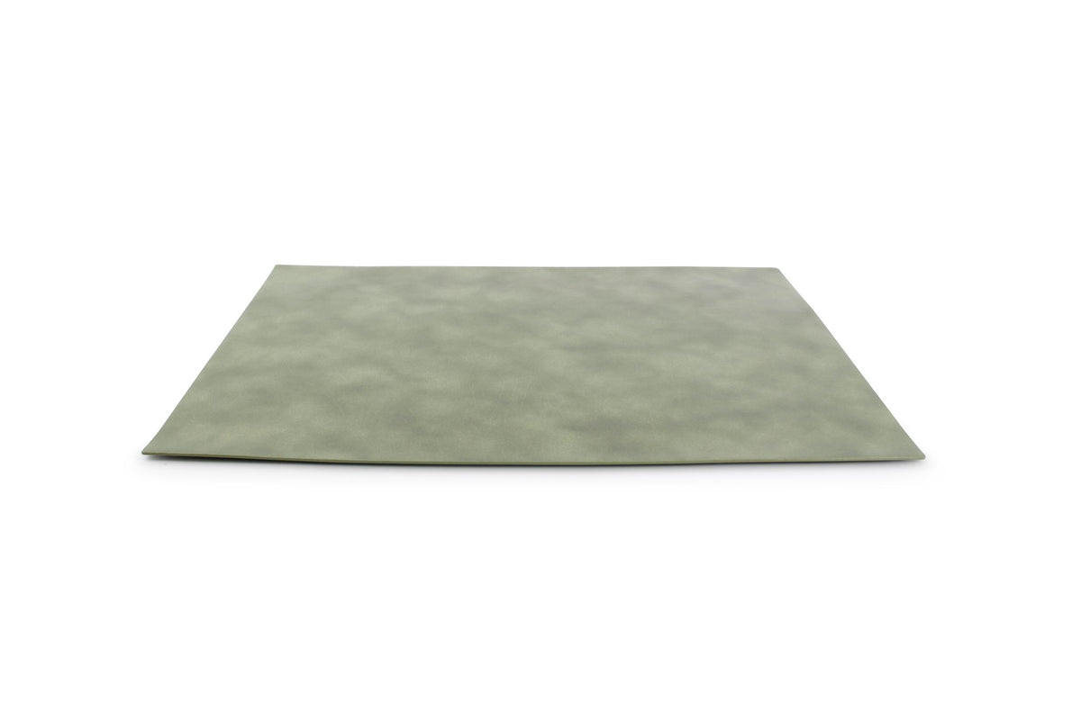 S&P - Placemat 43x30cm lederlook groen Layer - 1 SET - 4 stuks