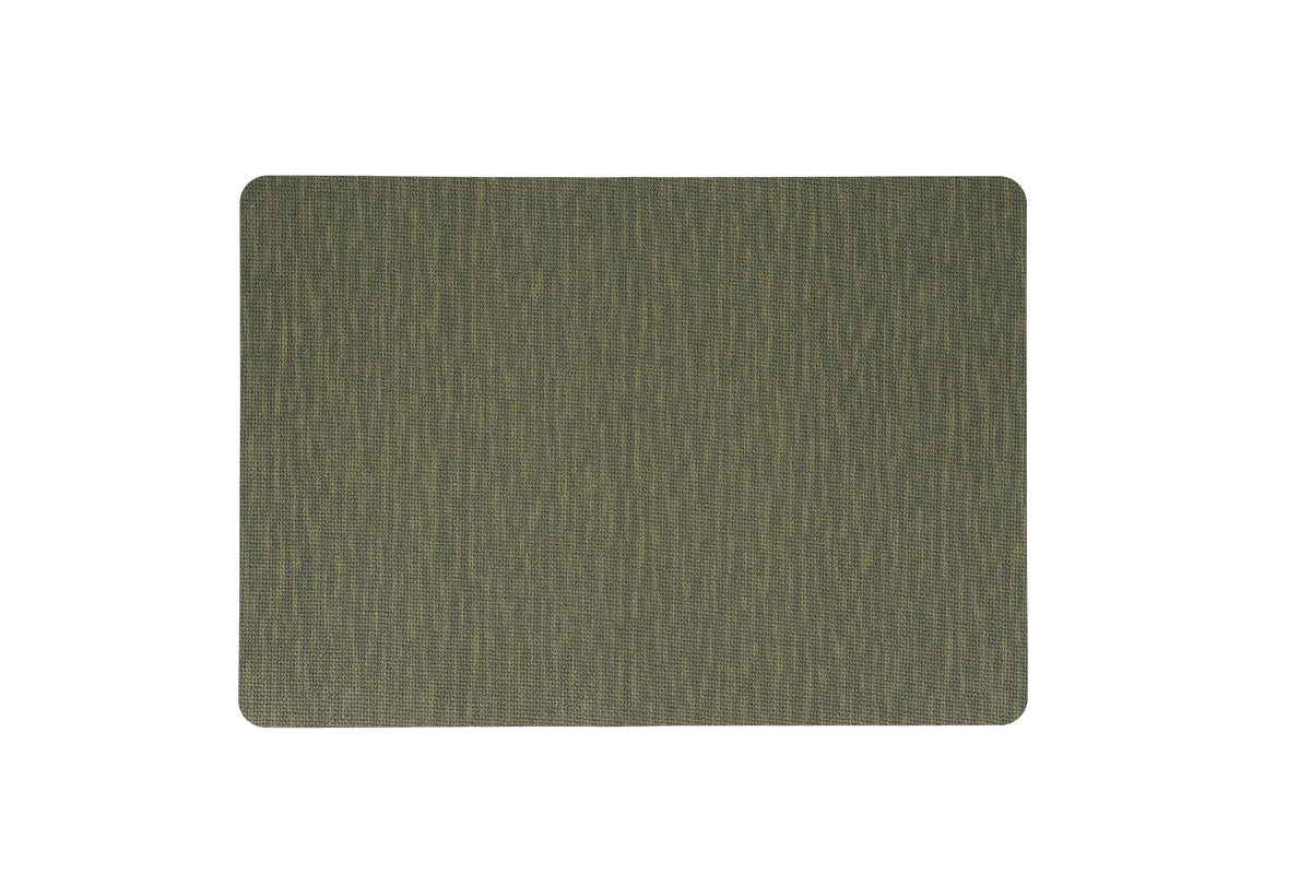 S&P - Placemat 43x30cm structuur groen Layer - 1 SET - 4 stuks