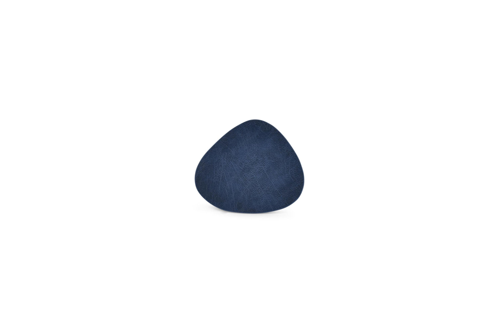 S&P - Glasonderzetter 11x10cm lederlook blauw Layer - set/4