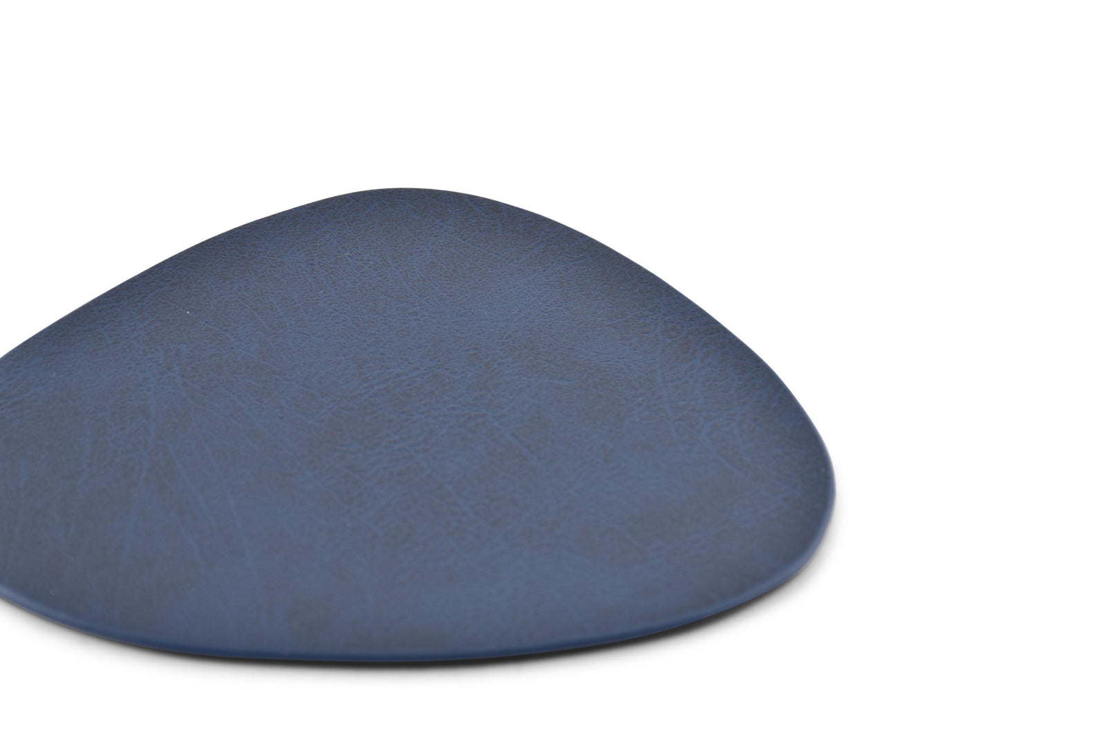 S&P - Glasonderzetter 11x10cm lederlook blauw Layer - set/4