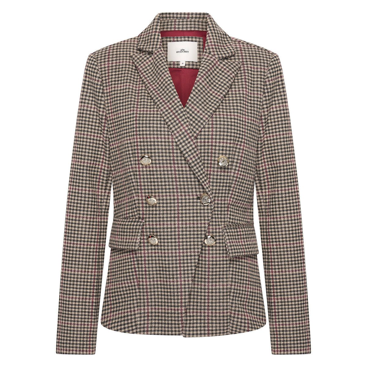Hv Society - Blazer - Burgundy