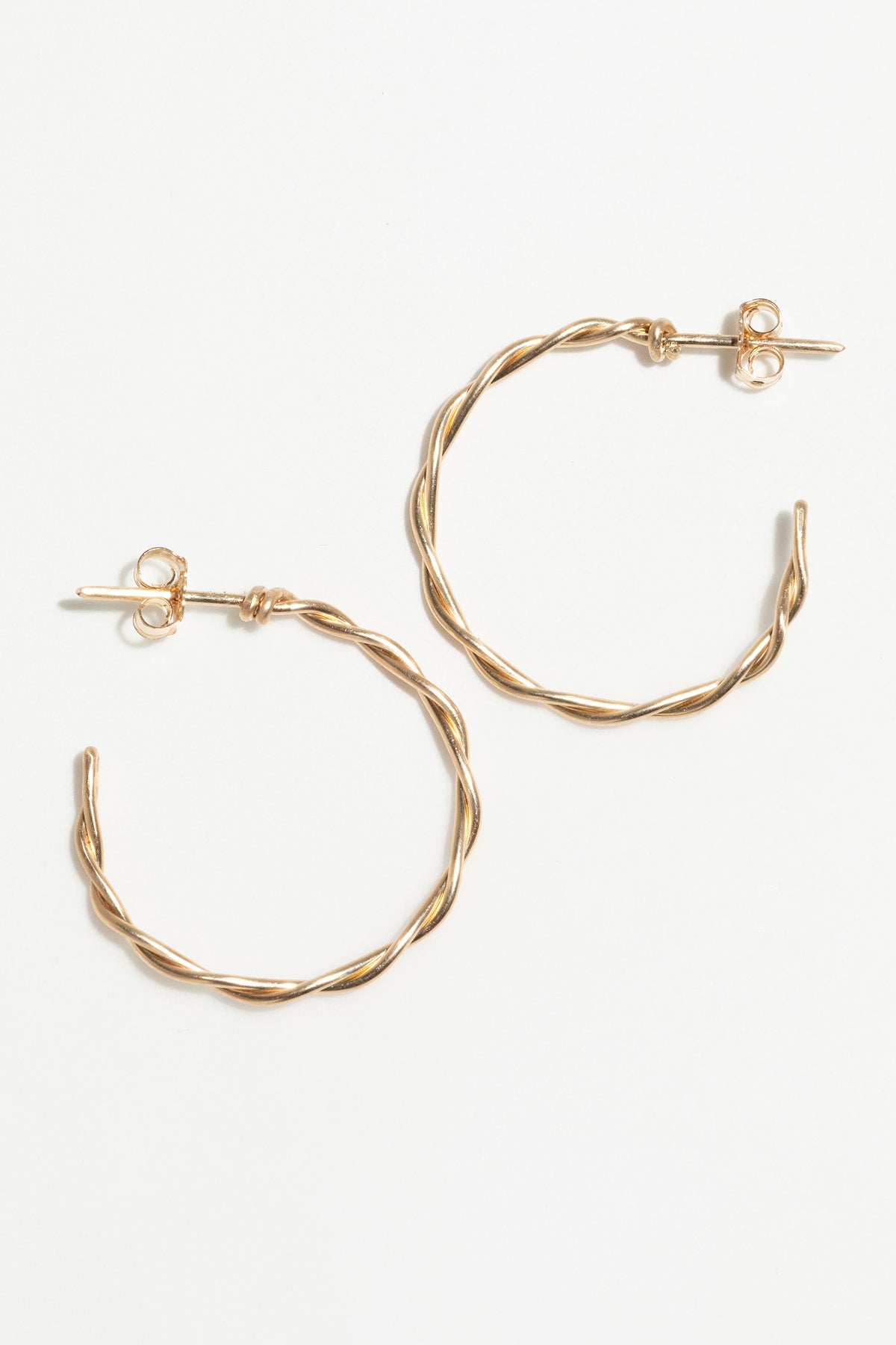 Earrings - Creolen Torsade Goud