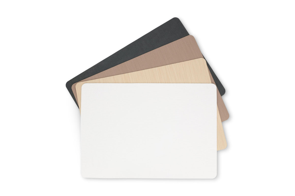 S&P - Placemat 43x30cm cobble zwart TableTop - 1 SET - 4 stuks