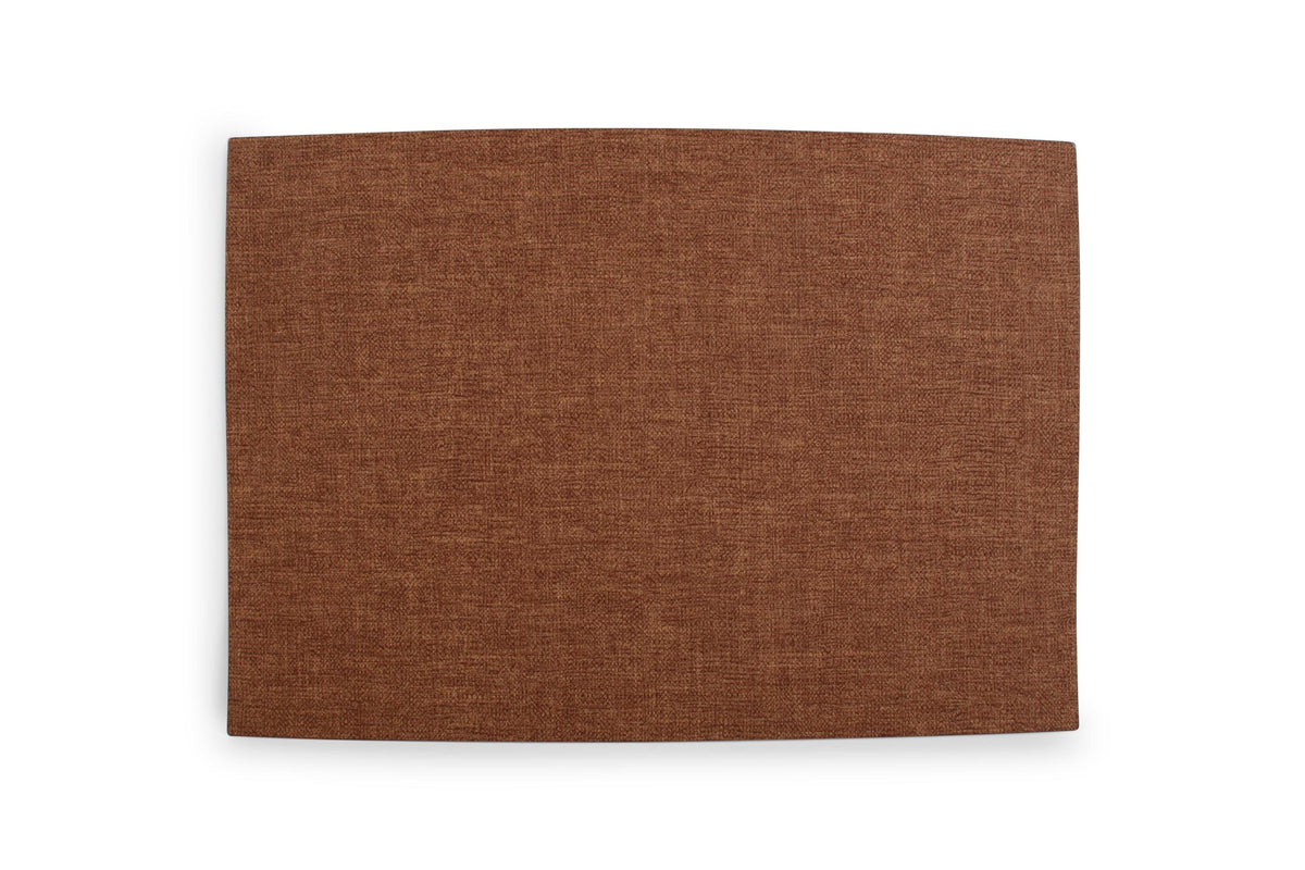 S&P - Placemat 43x30cm cognac fabric look Dinner - 1 SET - 4 stuks