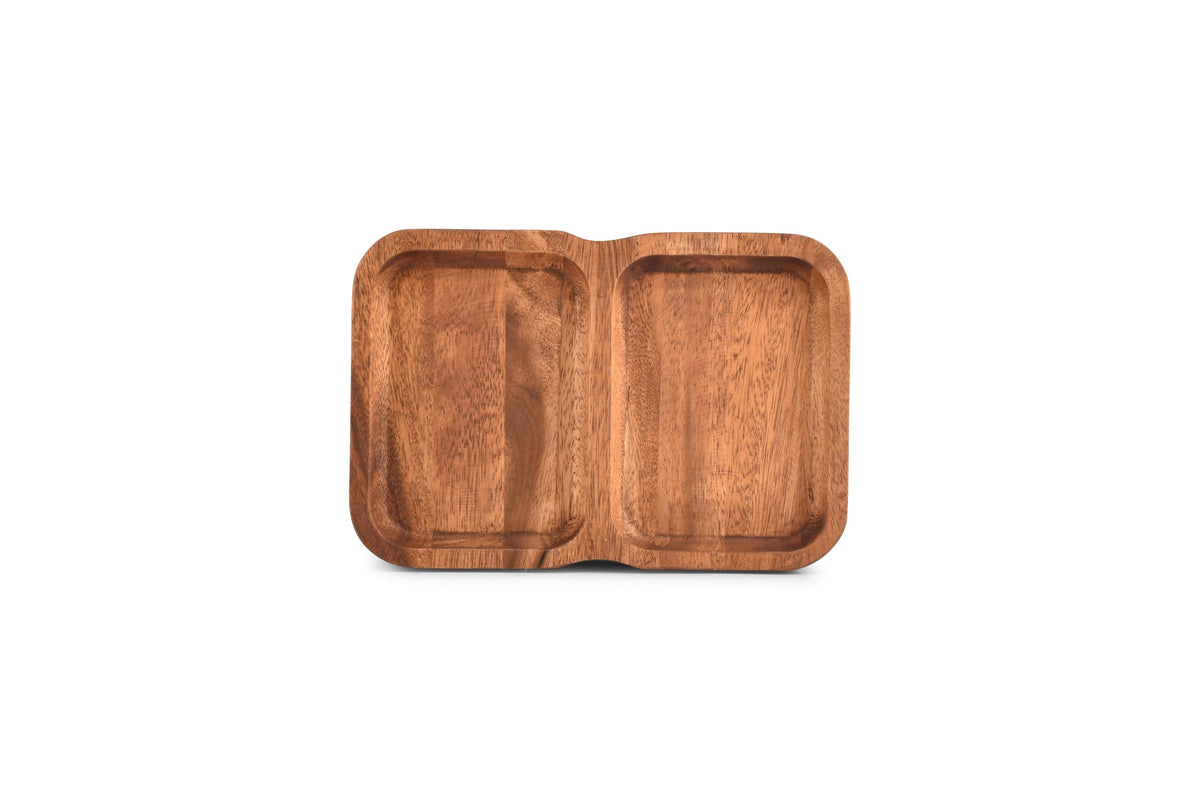 S&amp;P - Plat à servir 28x19xH3cm 2 parties Chop