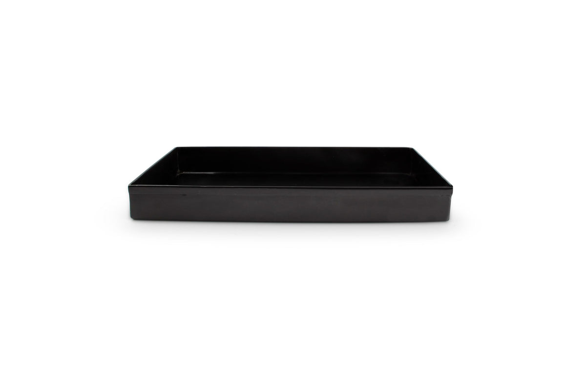 S&P - Plateau de stockage 28x16xH3cm brossé noir Vanity