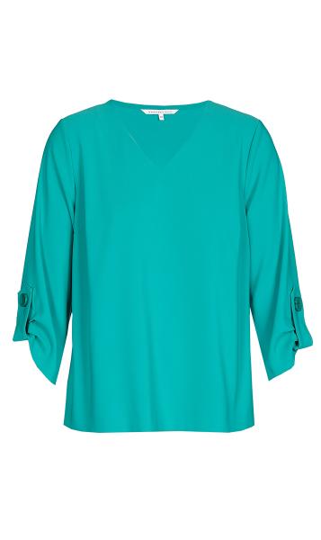 X-Hamy - Blouse - Dark Aqua - W