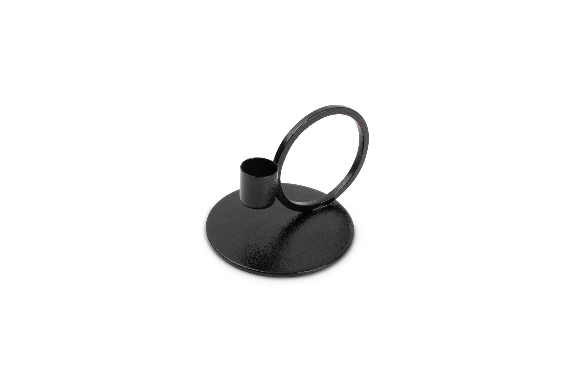 S&P - Kandelaar 10xH9cm metaal zwart Pillar