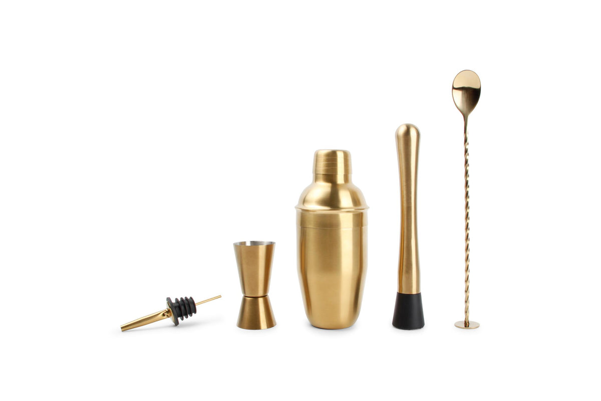 S&amp;P - Cocktailset 7-delig goud Bar