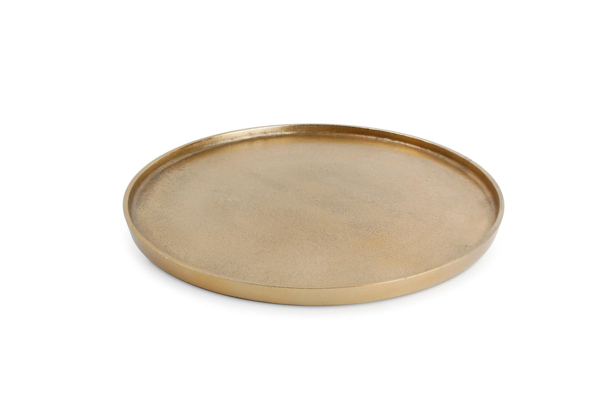 S&amp;P - Decorative dish 37xH1,5cm gold Palace