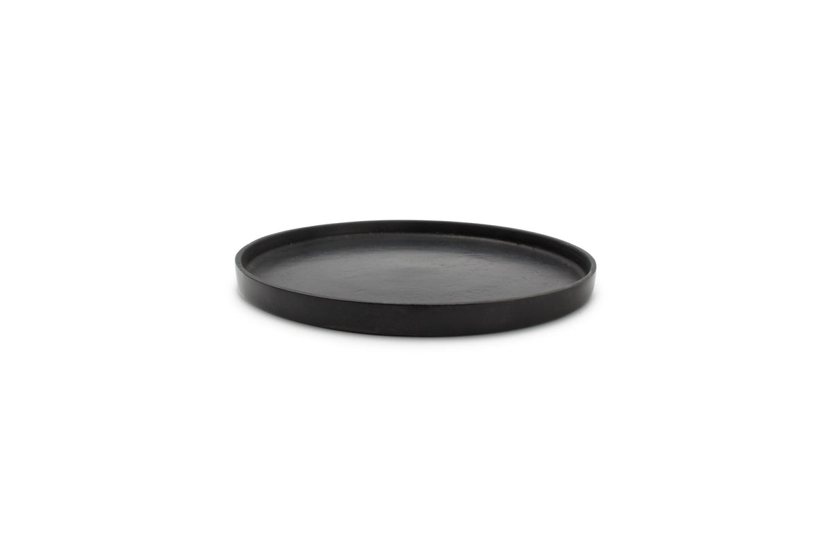 S&amp;P - Decorative dish 25xH1,5cm black Palace