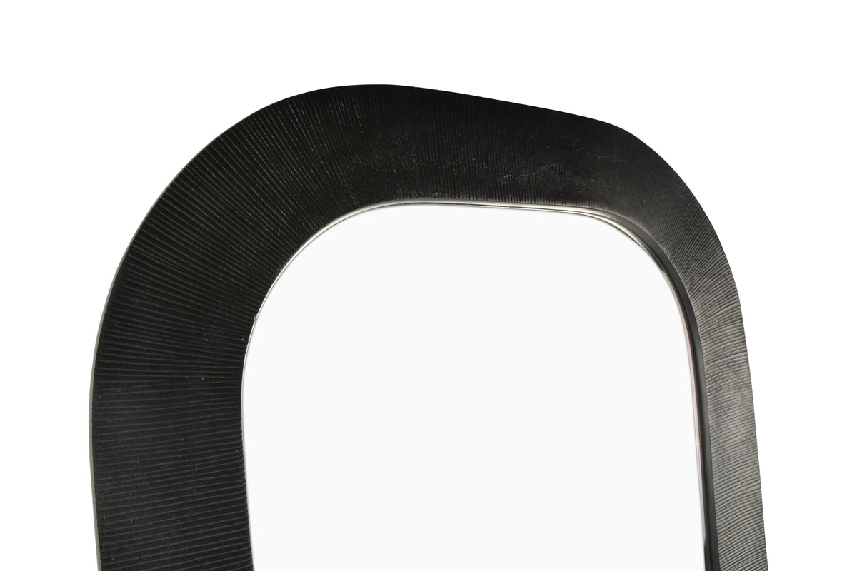 S&amp;P - Mirroir 65xH91cm noir Duro