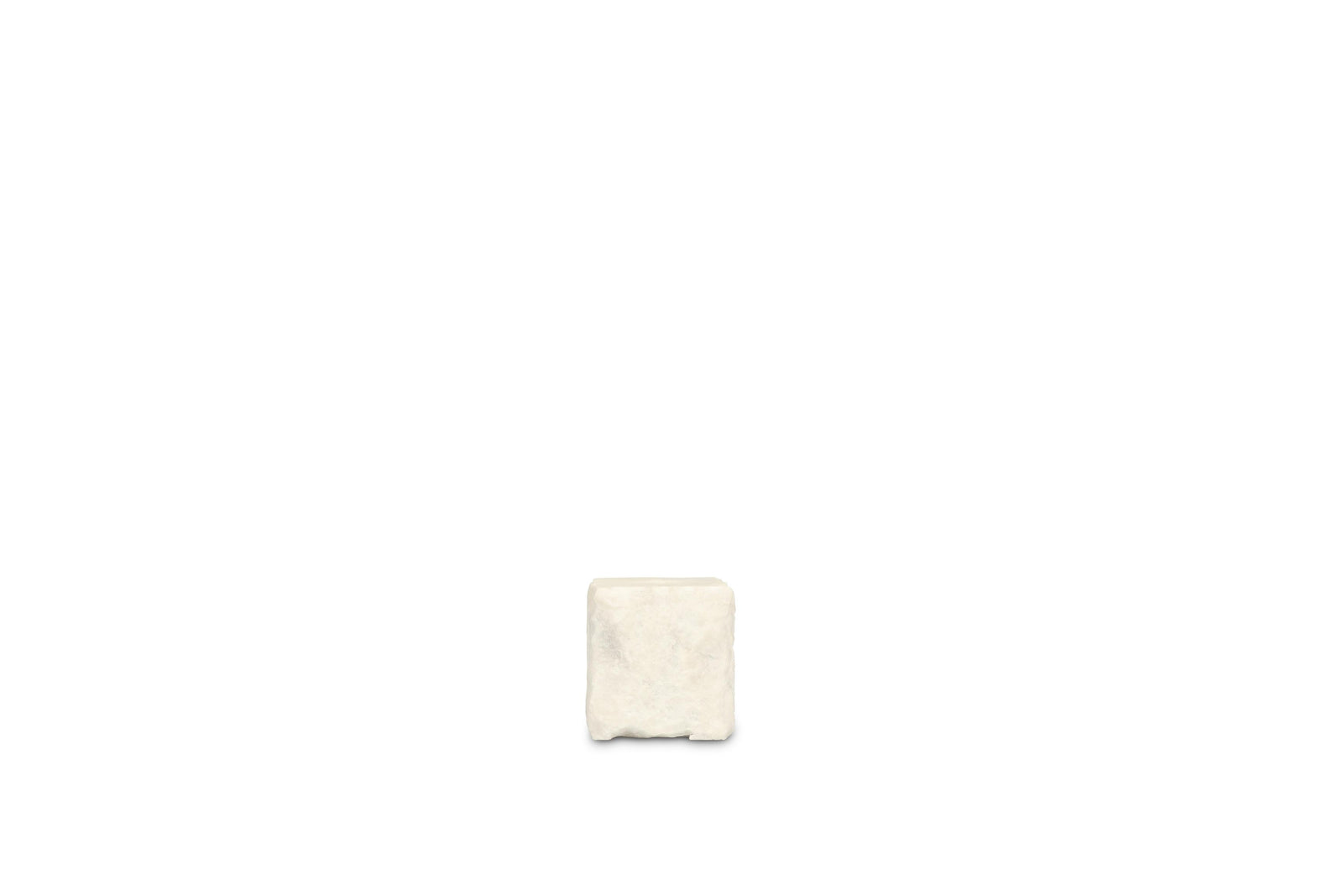 S&P - Kandelaar 8x8xH8cm marmer wit Opus