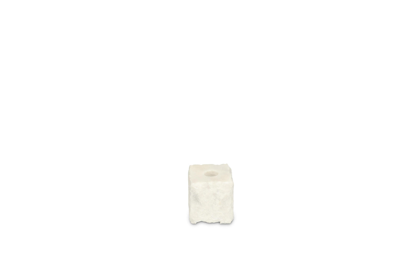 S&P - Kandelaar 8x8xH8cm marmer wit Opus