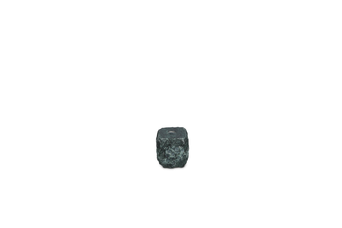 S&P - Kandelaar 8x8xH8cm marmer groen Opus