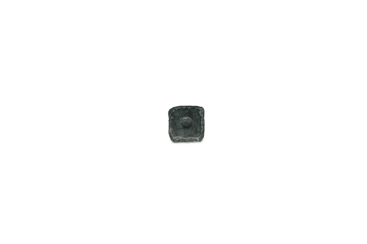 S&P - Kandelaar 8x8xH8cm marmer groen Opus
