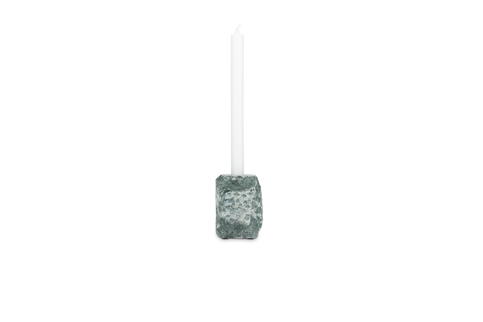 S&P - Kandelaar 8x8xH13,5cm marmer groen Opus