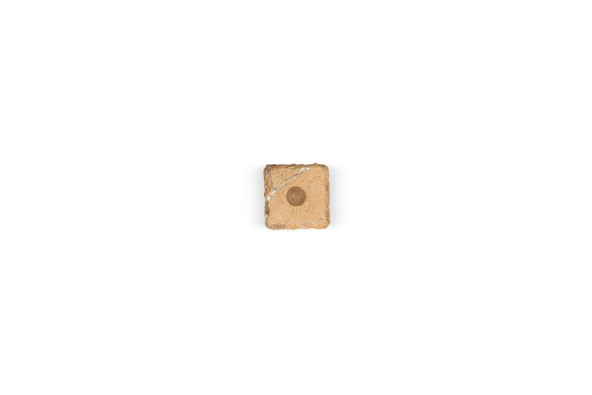 S&P - Kandelaar 8x8xH8cm marmer bruin Opus
