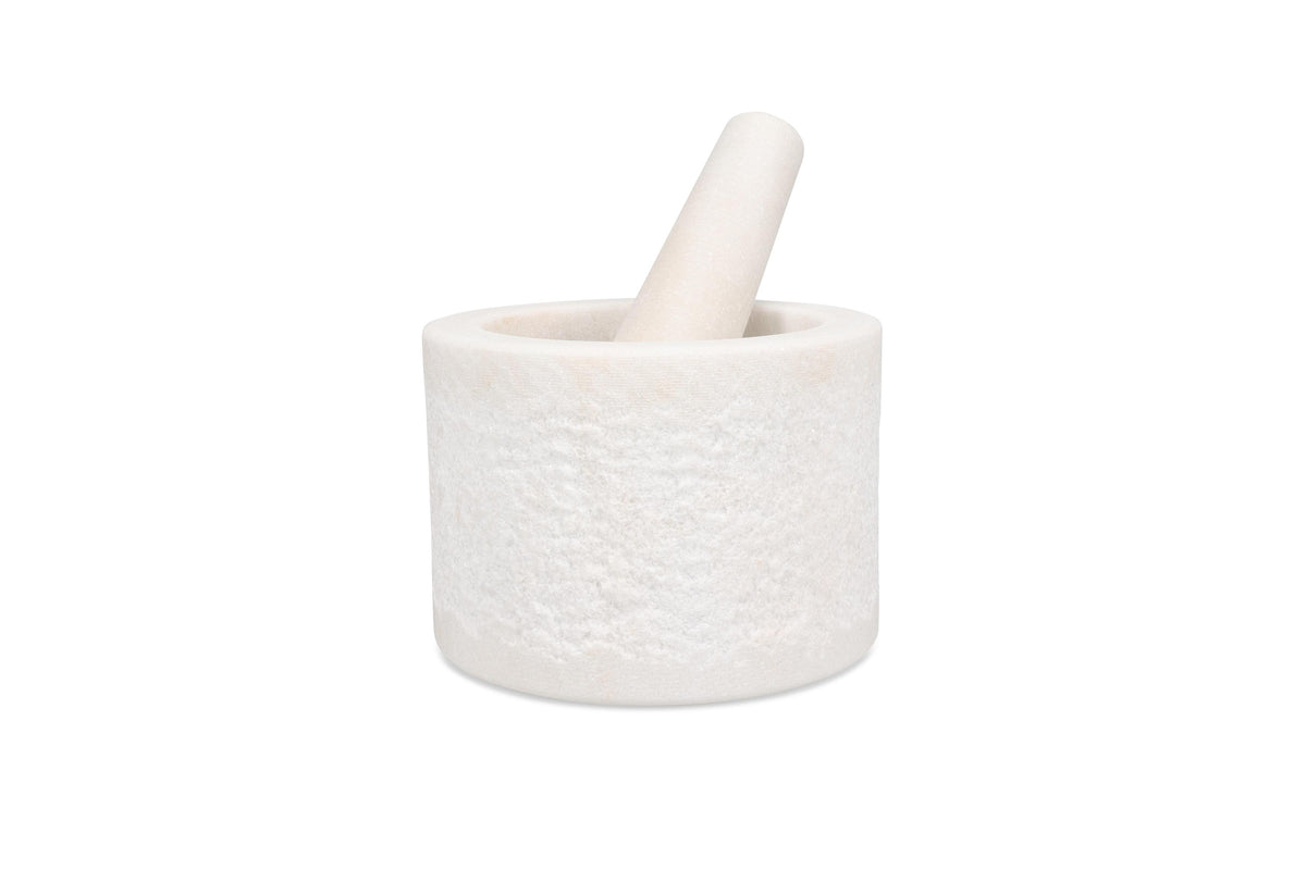S&amp;P - Marbliss Vijzel en stamper 14xH10cm white Marbliss