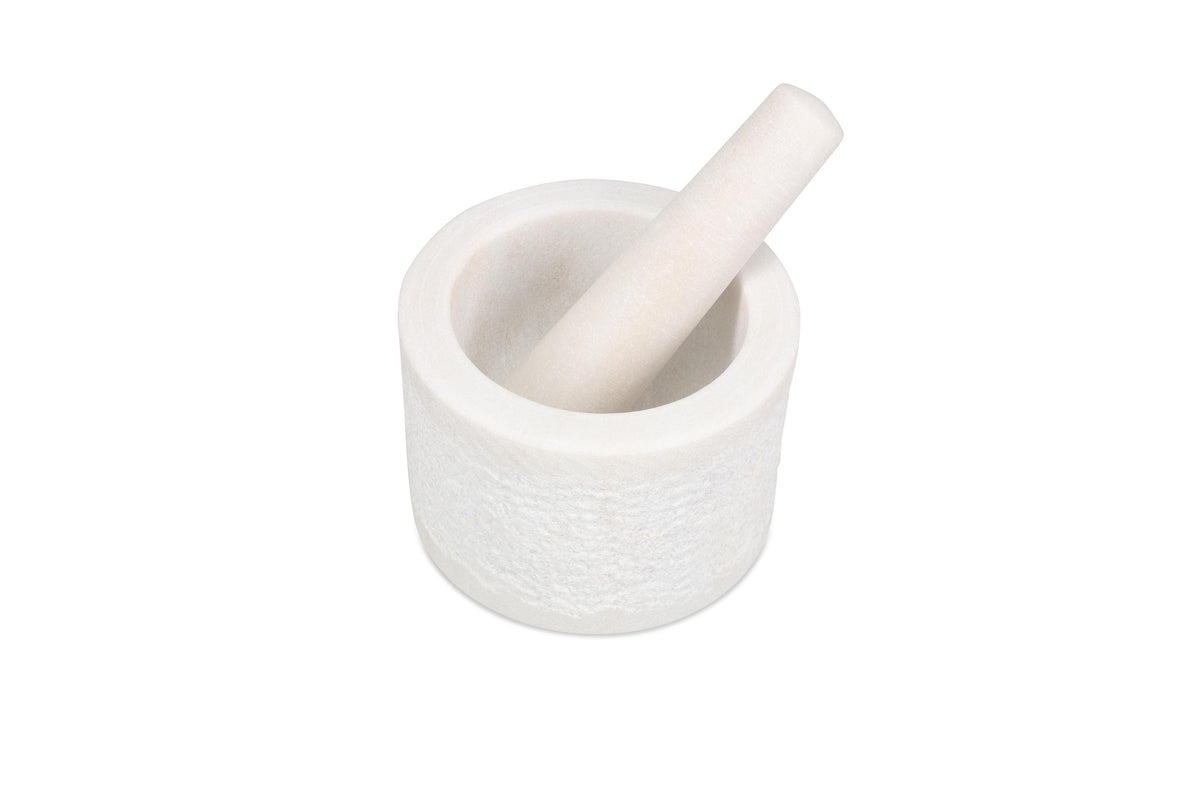 S&amp;P - Marbliss Vijzel en stamper 14xH10cm white Marbliss