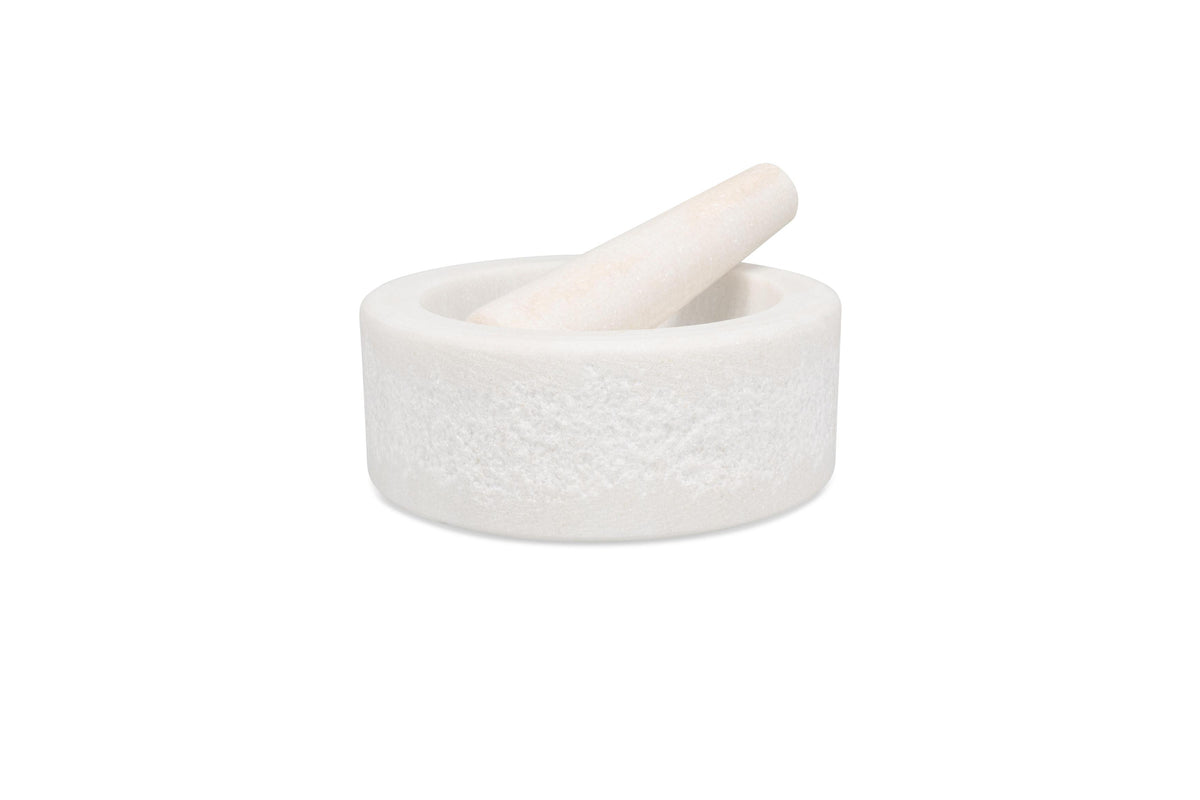 S&amp;P - Marbliss Vijzel en stamper 16xH6cm white Marbliss