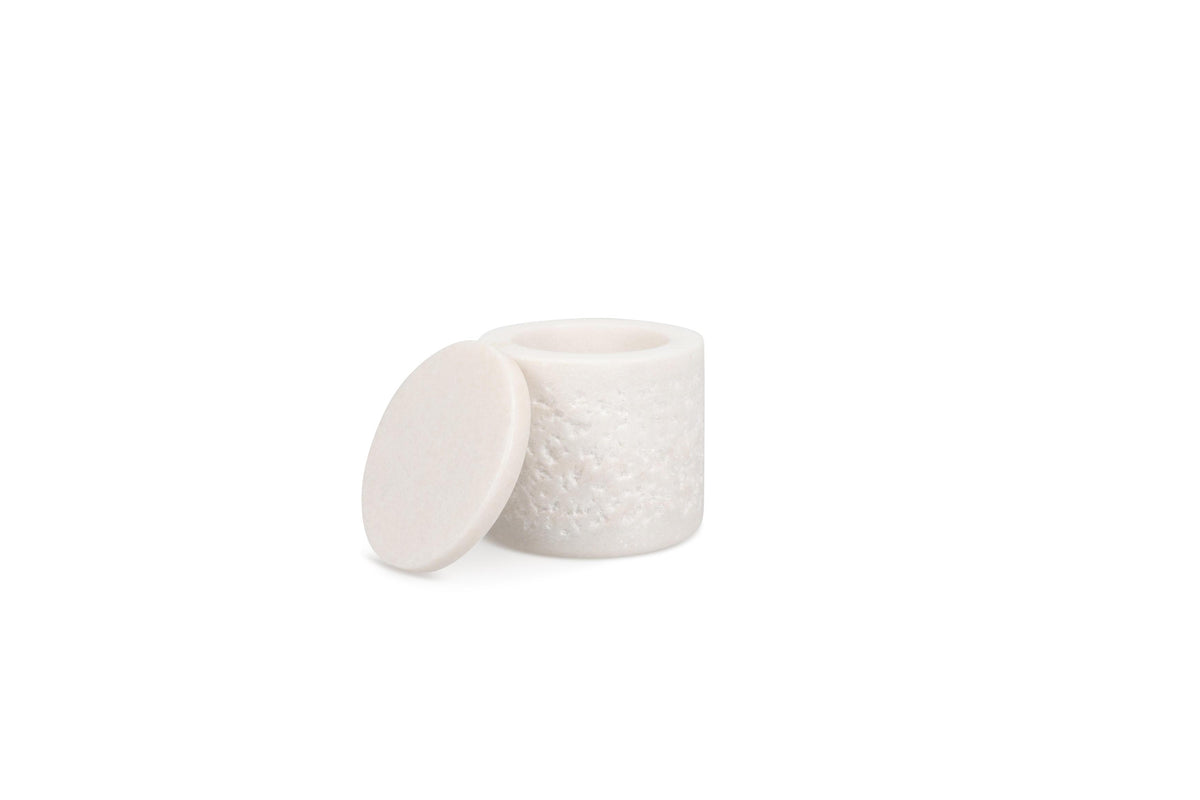 S&amp;P - Marbliss Pot met deksel 7xH7cm white Marbliss