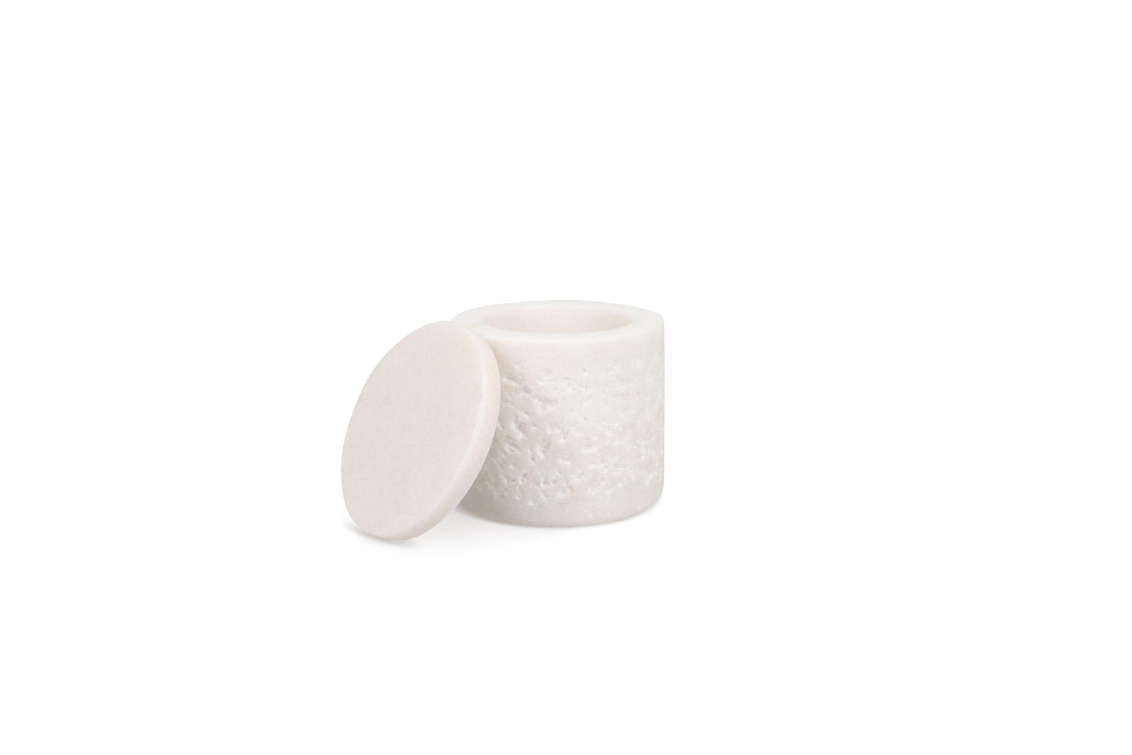 S&P - Marbliss Pot avec couvercle 7xH7cm white Marbliss