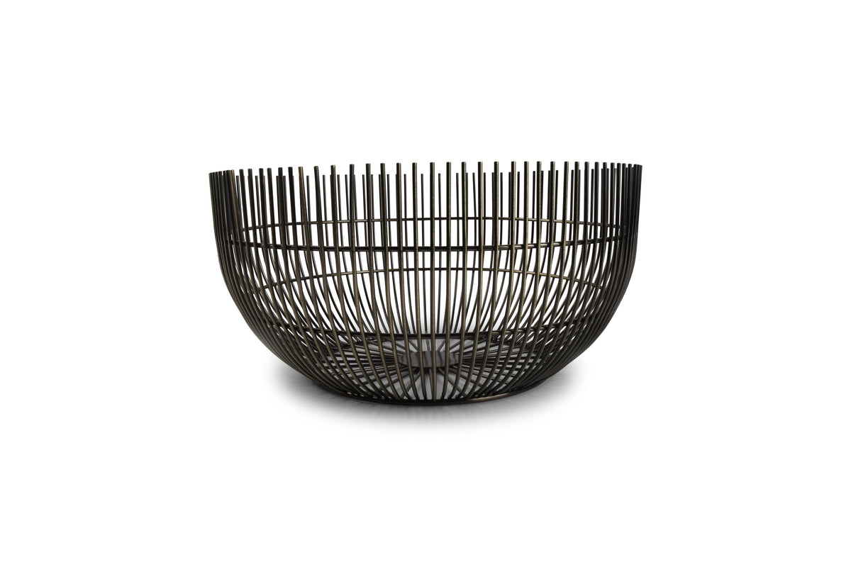 S&amp;P - Draadmand 25xH12cm vintage goud Iris