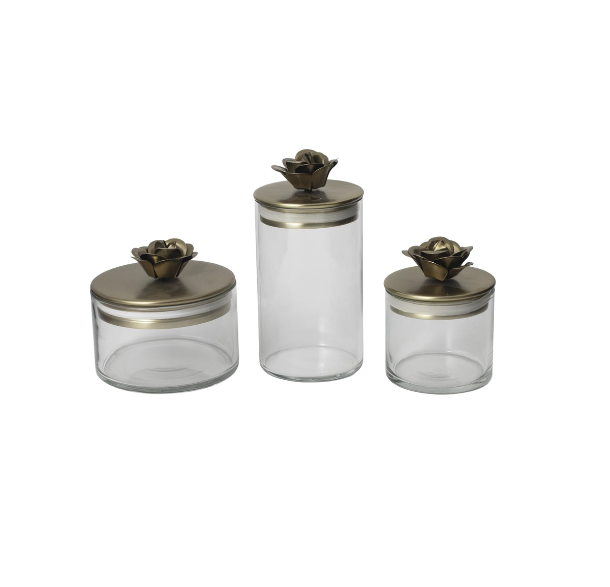 Rose Botanical Canister, Set of 3